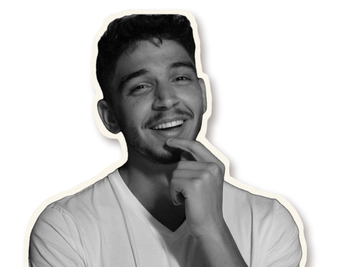 Ben Sissman, smiling, hand on chin